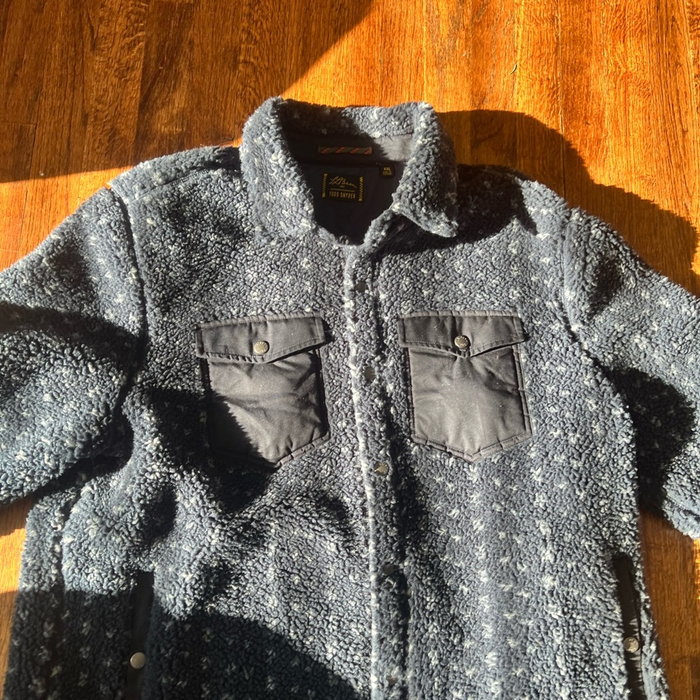 Todd Snyder ll bean Lightweight Navy Blue and Gray Jacket